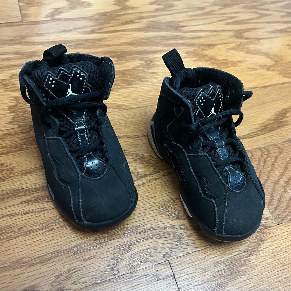 Nike Air Jordan True Flight Shoes Black & Gray Toddler Size 5C